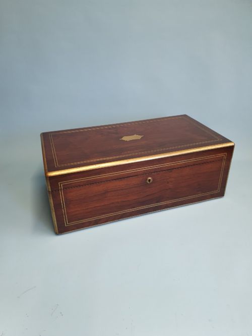 GEORGIAN LARGE WRITING SLOPE IN ROSEWOOD