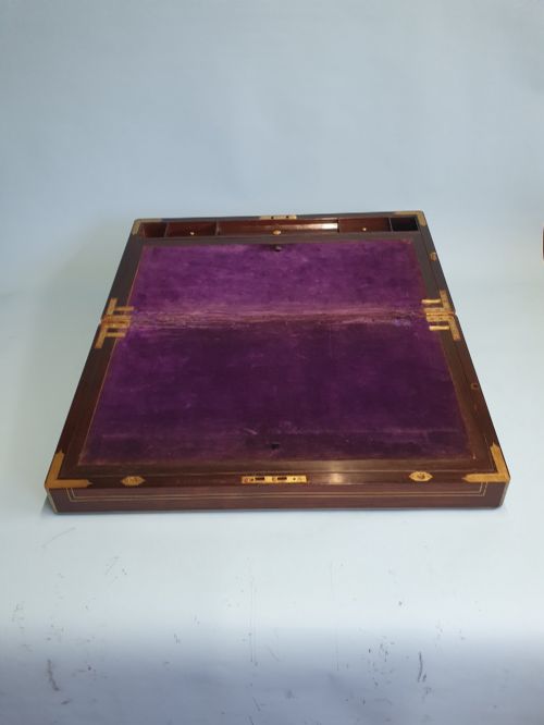 GEORGIAN LARGE WRITING SLOPE IN ROSEWOOD - ADDITIONAL PHOTO 8