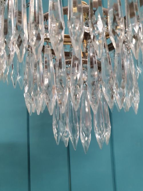 EARLY 20TH CENTURY SPIKE CHANDELIER 8 - ADDITIONAL PHOTO 5