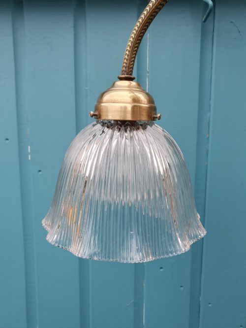 ANTIQUE BRASS RISE AND FALL CHANDELIER WITH GLASS SHADES - ADDITIONAL PHOTO 1