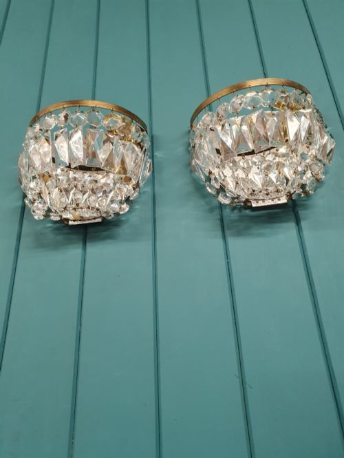 EARLY 20TH CENTURY PAIR OF PRISON BAG WALL LIGHTS - ADDITIONAL PHOTO 1
