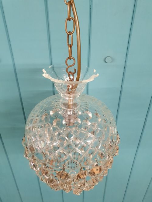 EARLY 20TH CENTURY DOME TOP CHANDELIER 9 - ADDITIONAL PHOTO 2