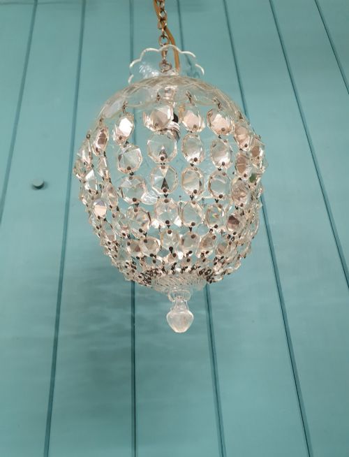 EARLY 20TH CENTURY DOME TOP CHANDELIER 9 - ADDITIONAL PHOTO 4