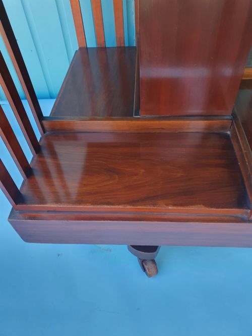 LARGE 19THCENTURY WALNUT REVOLVING BOOKCASE - ADDITIONAL PHOTO 6