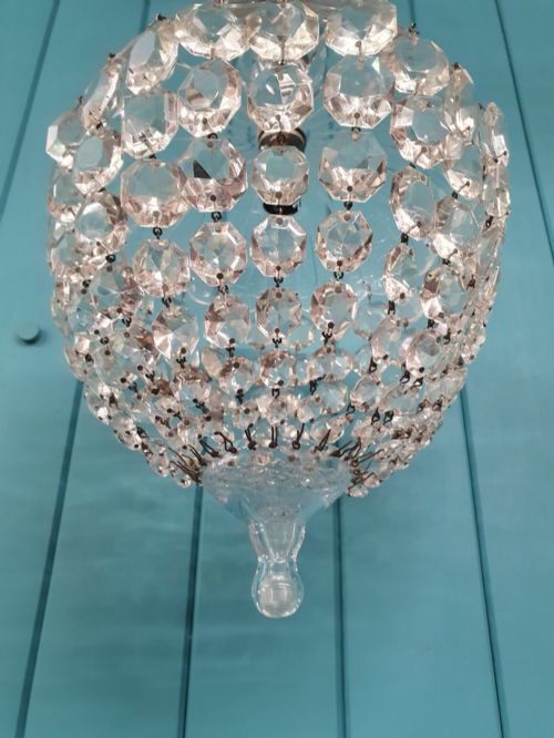 EARLY 20TH CENTURY DOME TOP CHANDELIER 10 - ADDITIONAL PHOTO 2