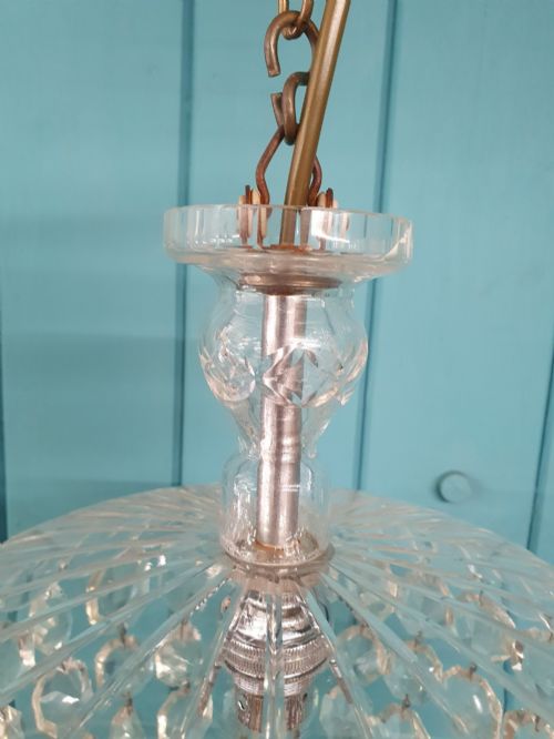 EARLY 20TH CENTURY DOME TOP CHANDELIER 10 - ADDITIONAL PHOTO 6