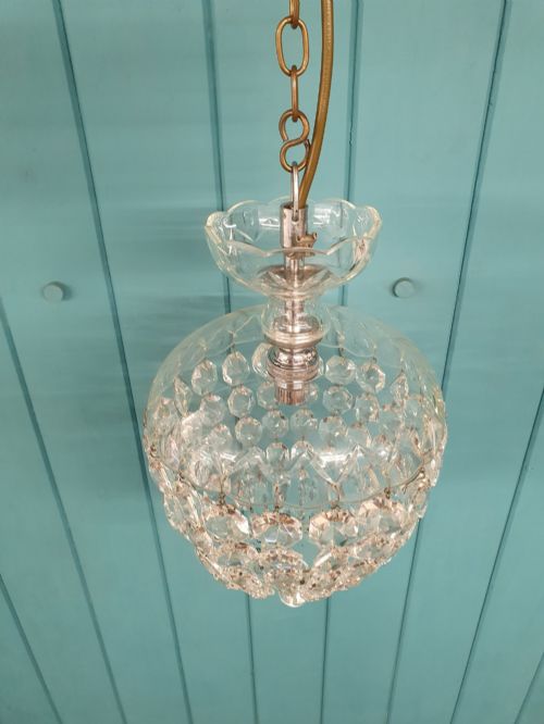 EARLY 20TH CENTURY DOME TOP CHANDELIER 8 - ADDITIONAL PHOTO 4