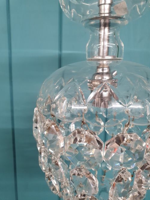 EARLY 20TH CENTURY DOME TOP CHANDELIER 6 - ADDITIONAL PHOTO 3