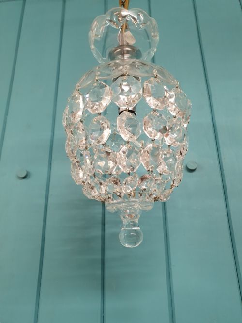 EARLY 20TH CENTURY DOME TOP CHANDELIER 6 - ADDITIONAL PHOTO 5