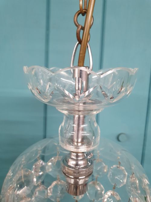 EARLY 20TH CENTURY DOME TOP CHANDELIER 6 - ADDITIONAL PHOTO 6