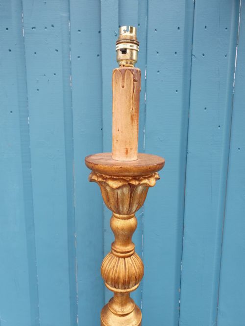 LATE 19TH CENTURY GILTWOOD STANDARD LAMP - ADDITIONAL PHOTO 2
