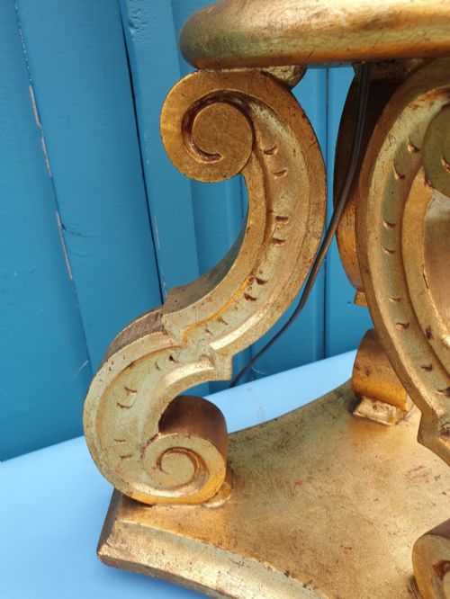 LATE 19TH CENTURY GILTWOOD STANDARD LAMP - ADDITIONAL PHOTO 4