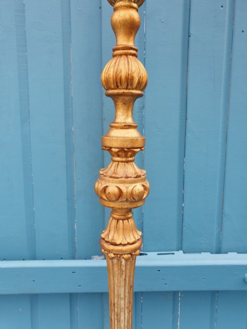 LATE 19TH CENTURY GILTWOOD STANDARD LAMP - ADDITIONAL PHOTO 6