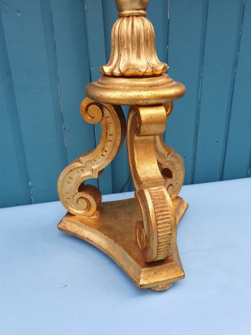 LATE 19TH CENTURY GILTWOOD STANDARD LAMP - ADDITIONAL PHOTO 8