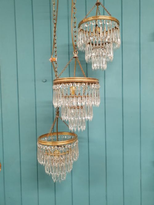 Three 20th Century Spike Chandeliers