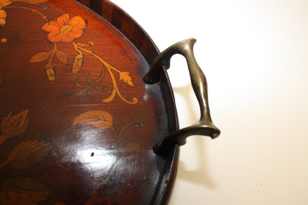 George III Mahogany Parquetry Tray View II