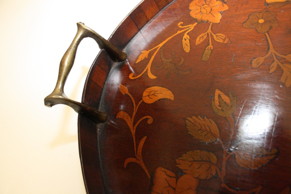 George III Mahogany Parquetry Tray View III