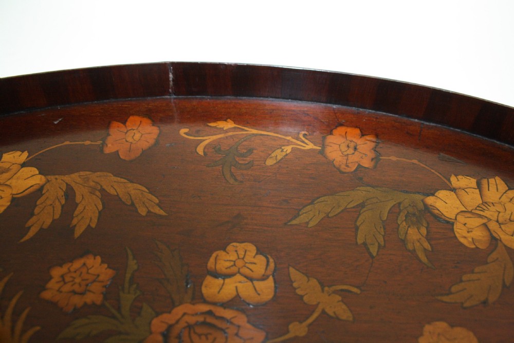 George III Mahogany Parquetry Tray View IV