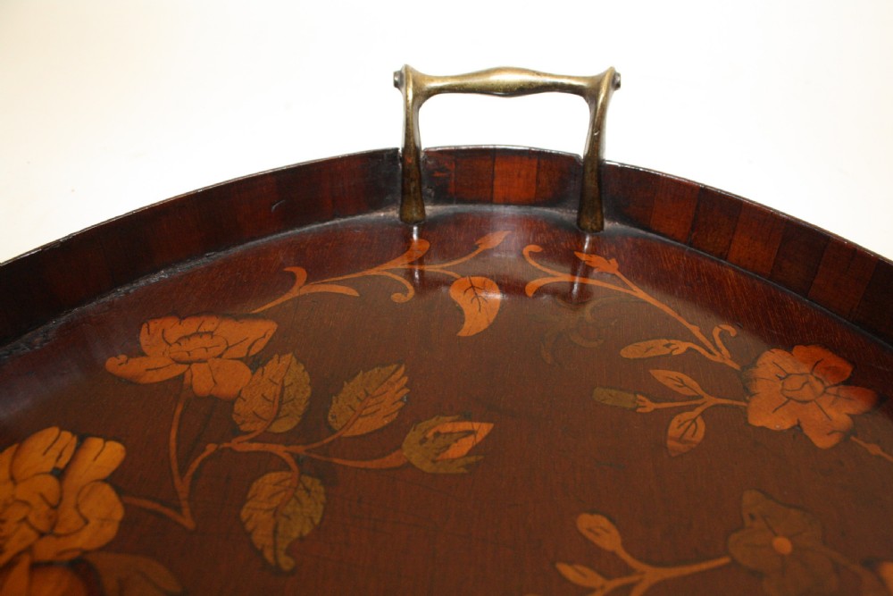 George III Mahogany Parquetry Tray View V