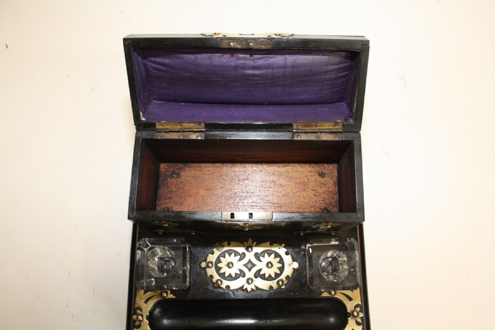 Late 19th century Ebony desk tidy View VIII