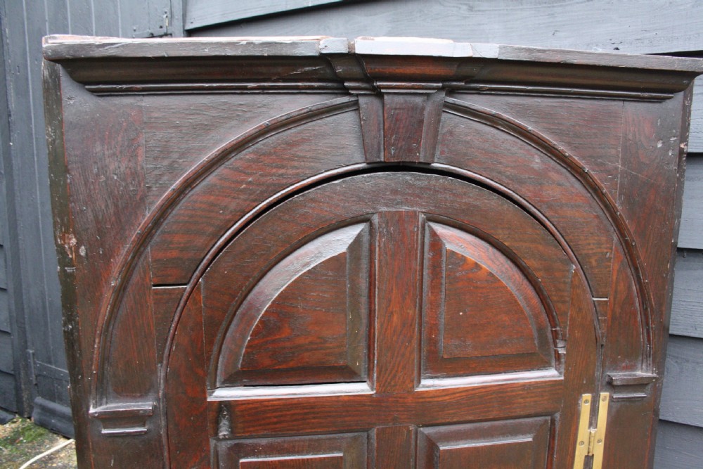 Mid 18th century oak corner cupboard View II