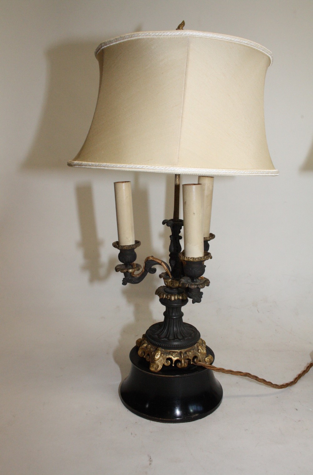 Pair of 19th century French Empire lamps View III