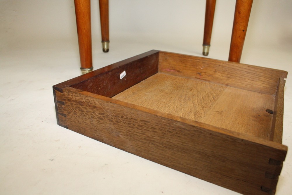 Circa 1880. Pair of satinwood French bedside tables View IV