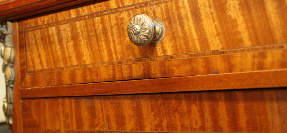 Circa 1880. Pair of satinwood French bedside tables View VI