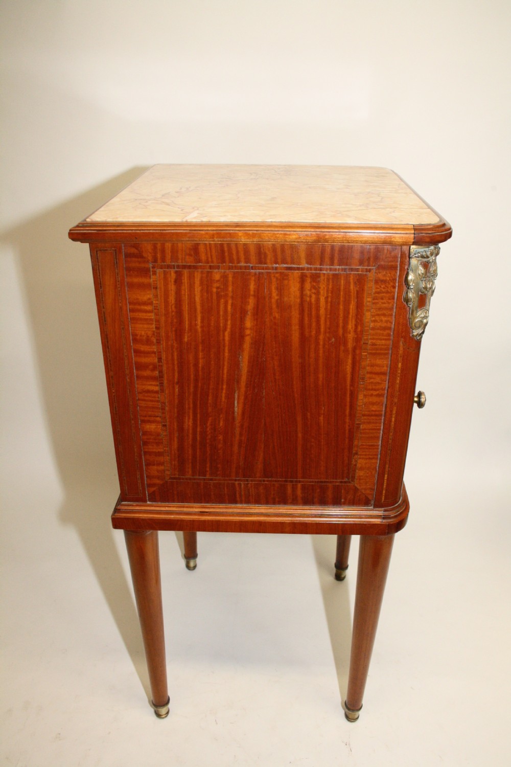 Circa 1880. Pair of satinwood French bedside tables View VII