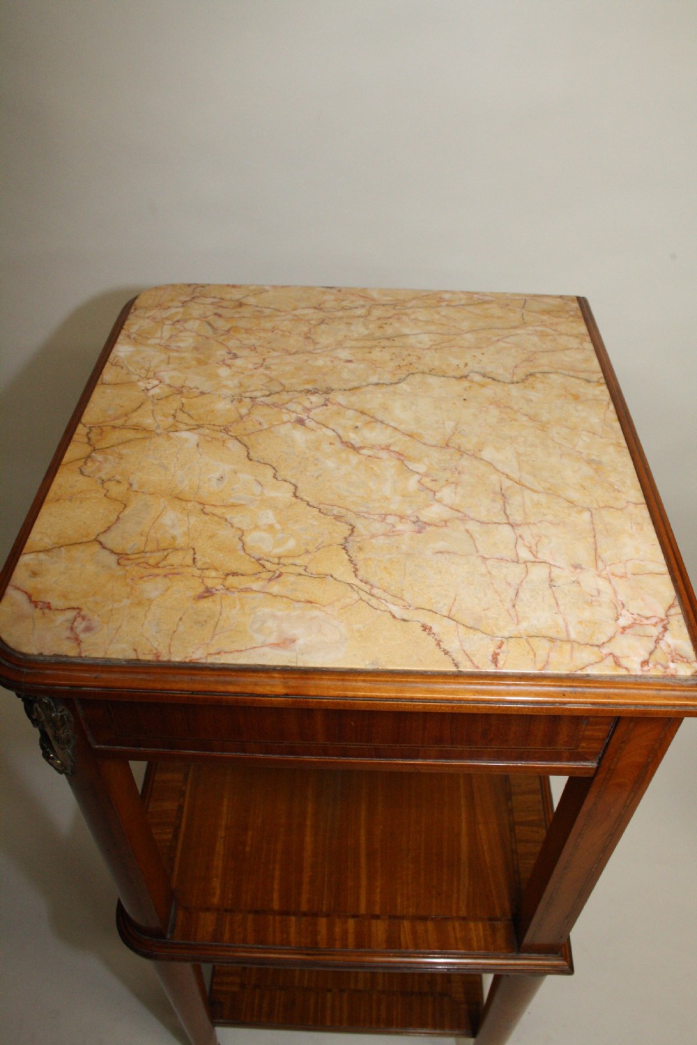 Circa 1880. Pair of satinwood French bedside tables View XVII