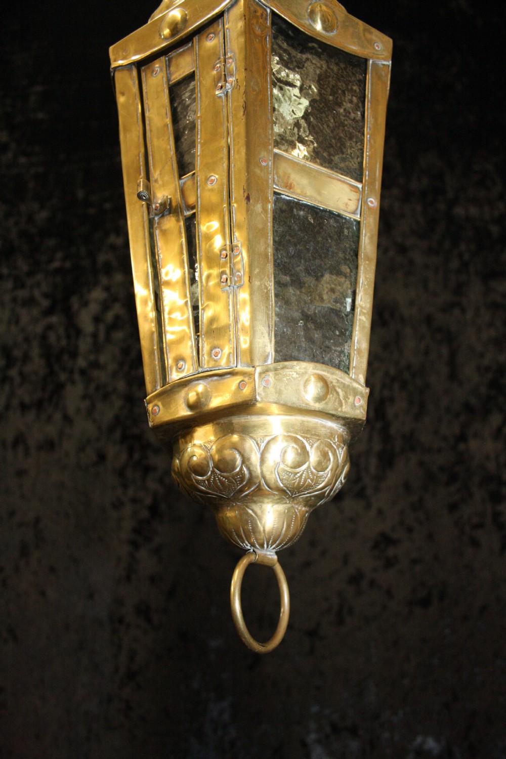 Dutch lantern in brass C1900 View II