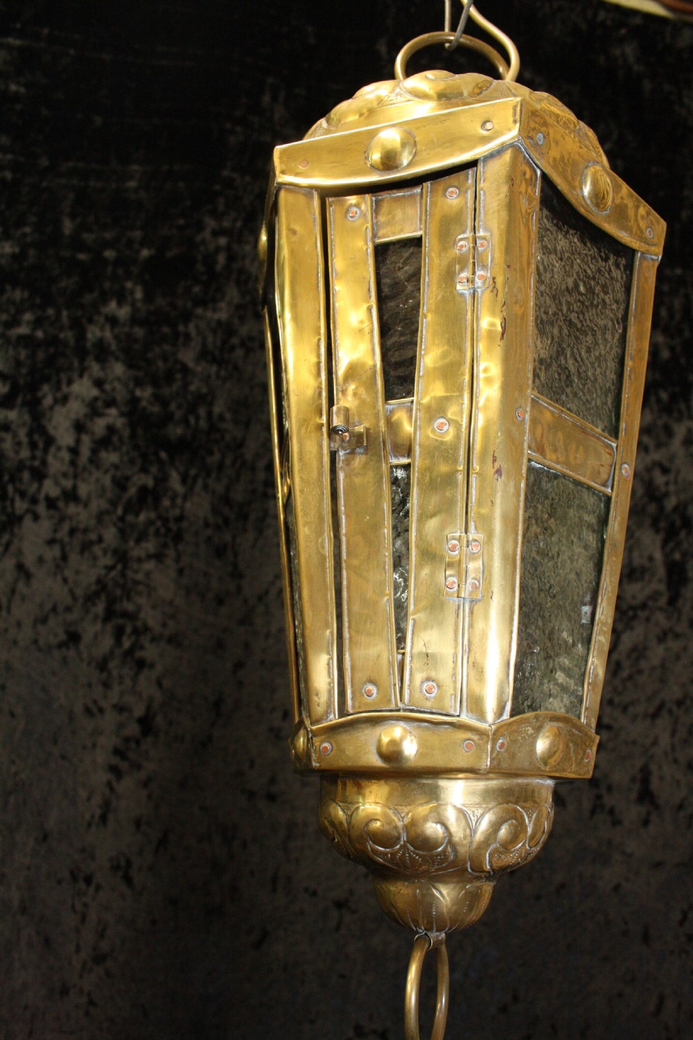 Dutch lantern in brass C1900 View IV