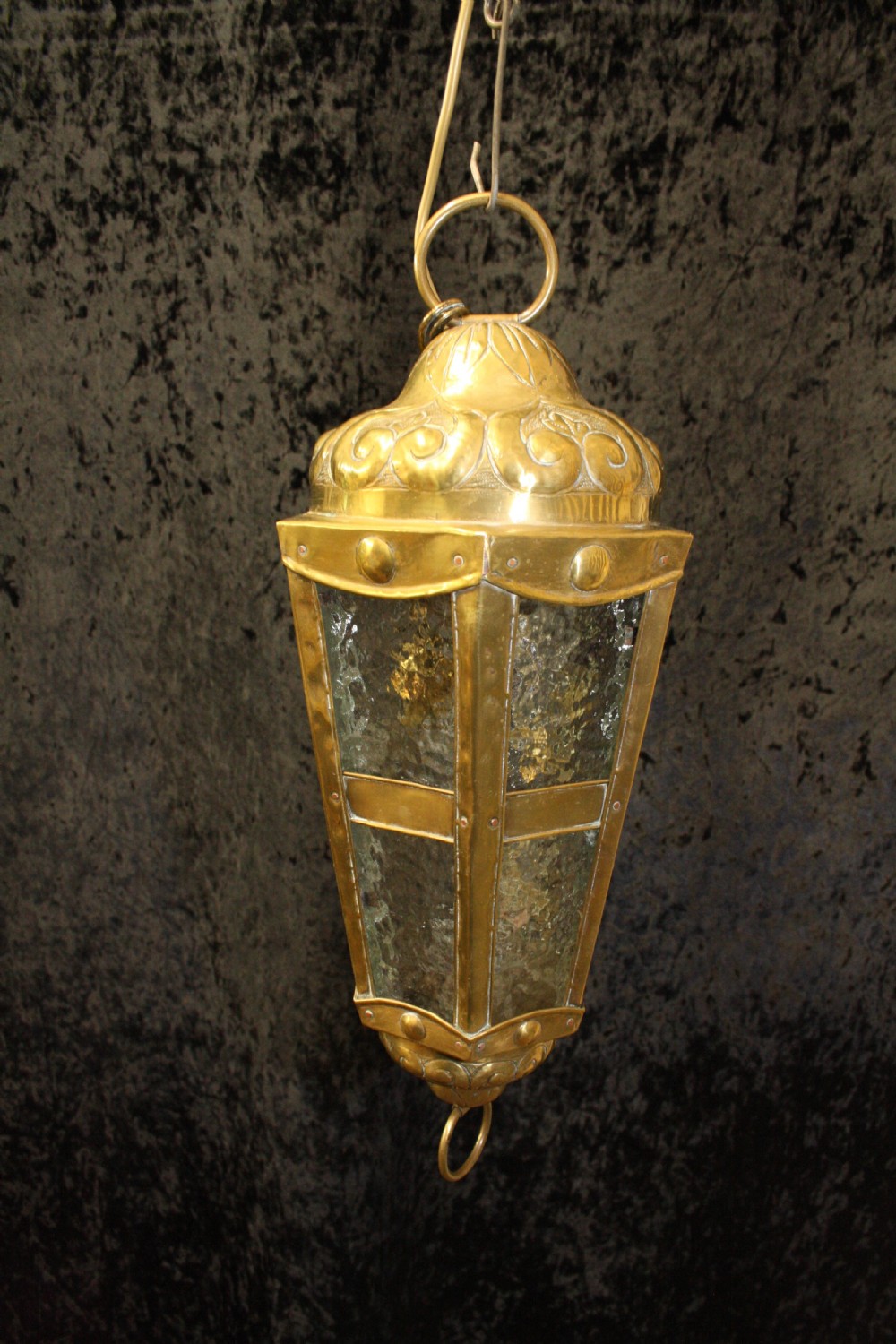 Dutch lantern in brass C1900 View VI