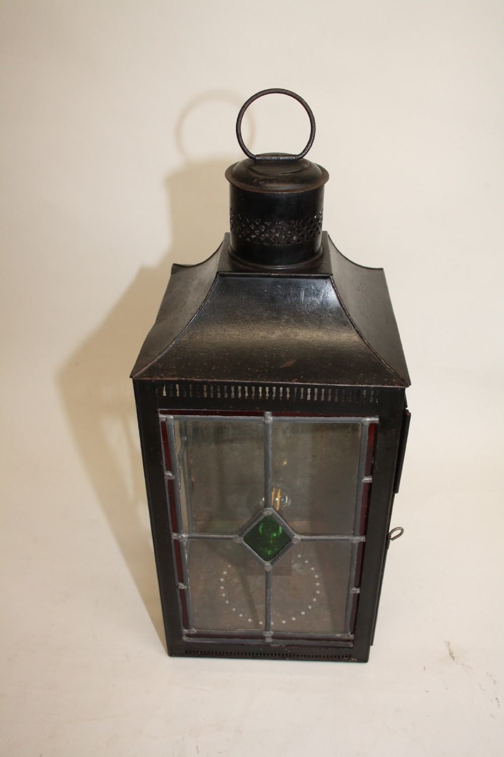 19th century Large steel lantern