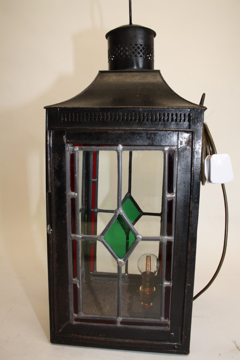 19th century Large steel lantern View IV