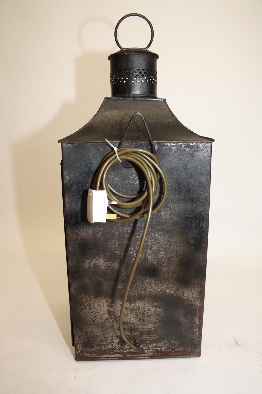 19th century Large steel lantern View VII