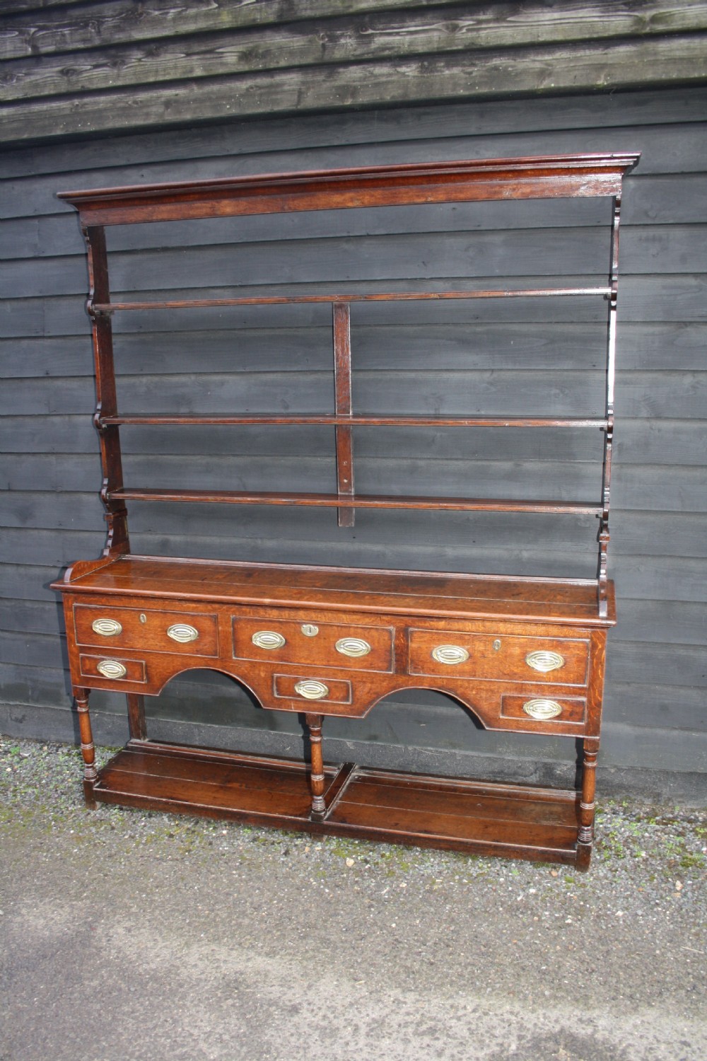 Georgian pot board oak dresser C1780