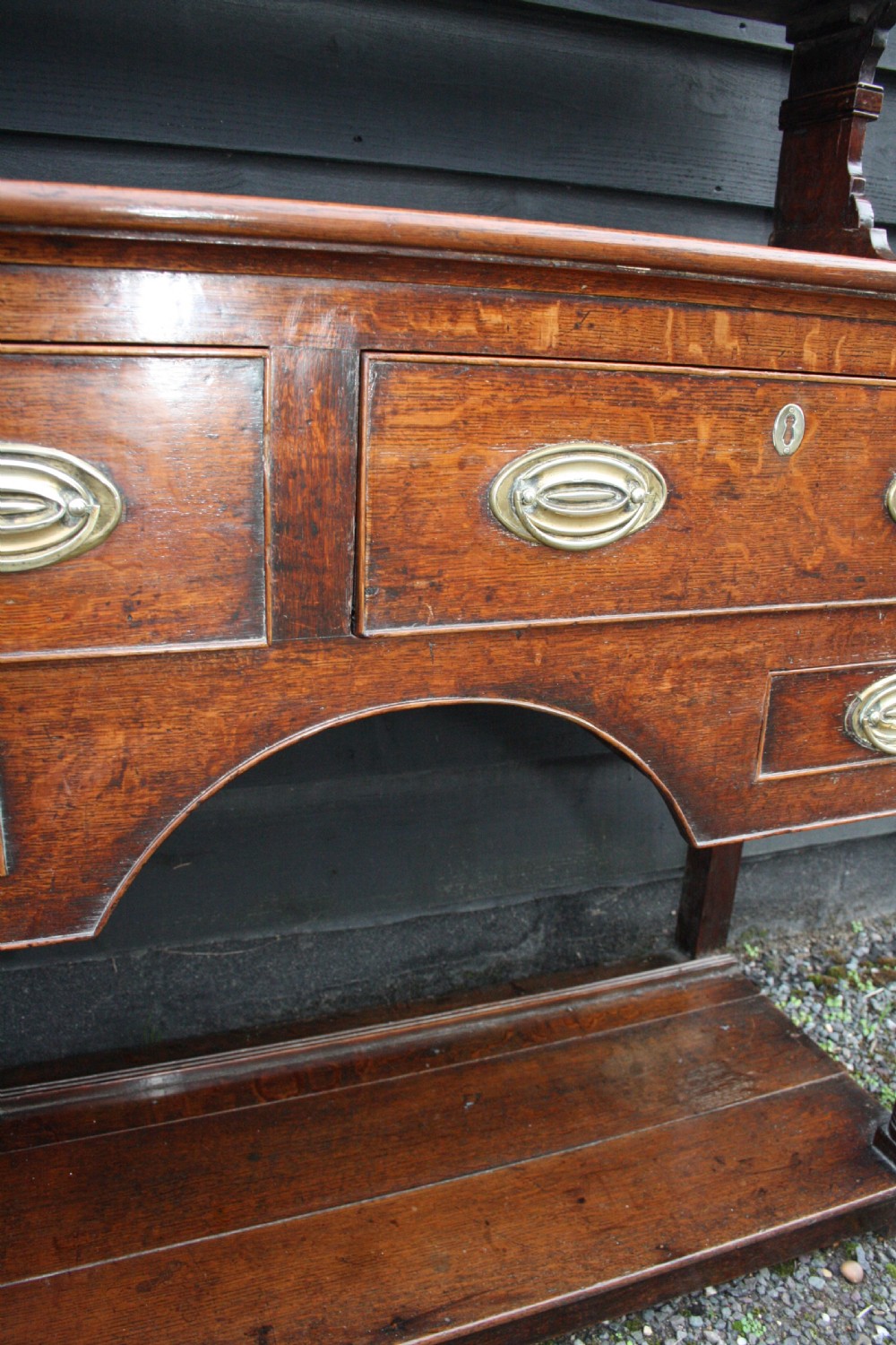Georgian pot board oak dresser C1780 View IX