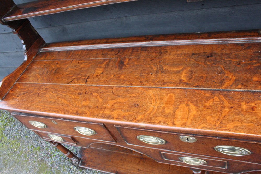 Georgian pot board oak dresser C1780 View XIII