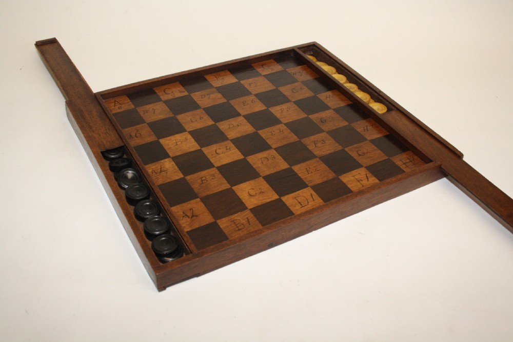 Late 19th century chess board  in Walnut View III