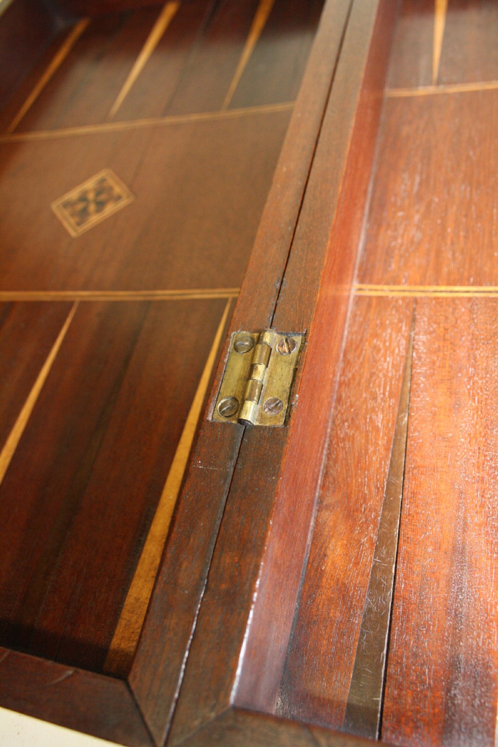 Mid 19th century folding chessboard with backgammon inside View VIII