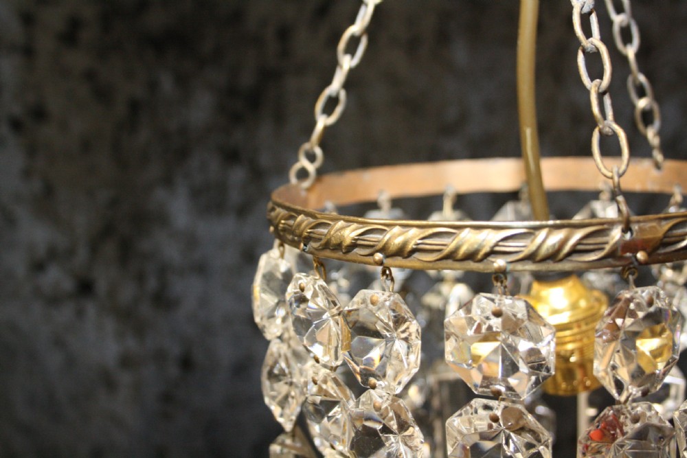 Early 20th century lustre chandelier View IV