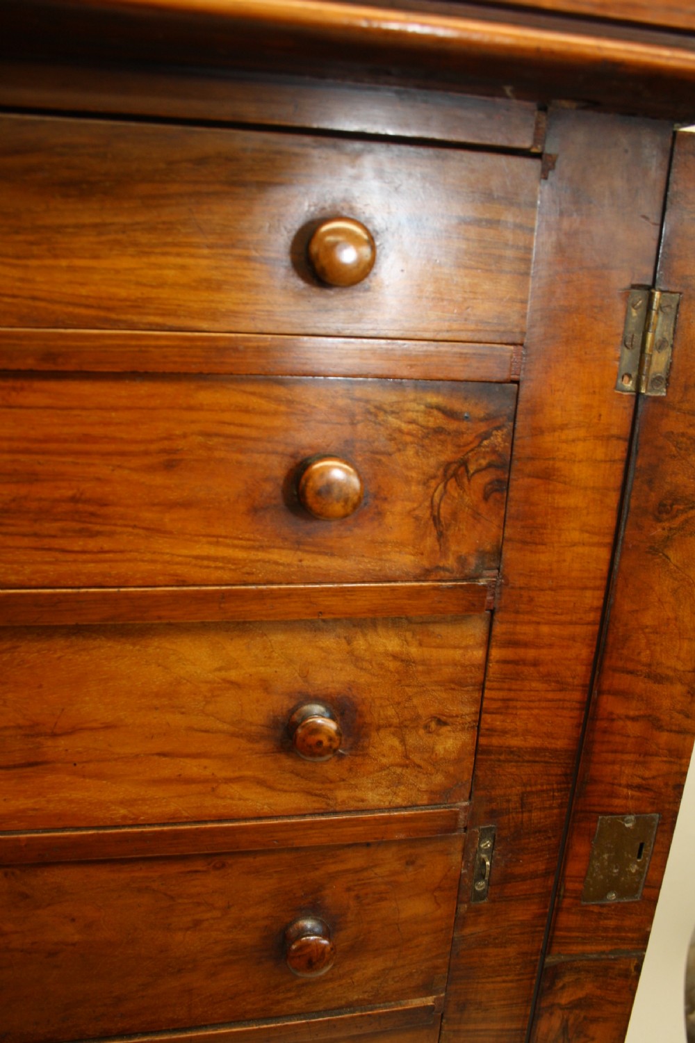 Late 19th century walnut Wellington chest View III