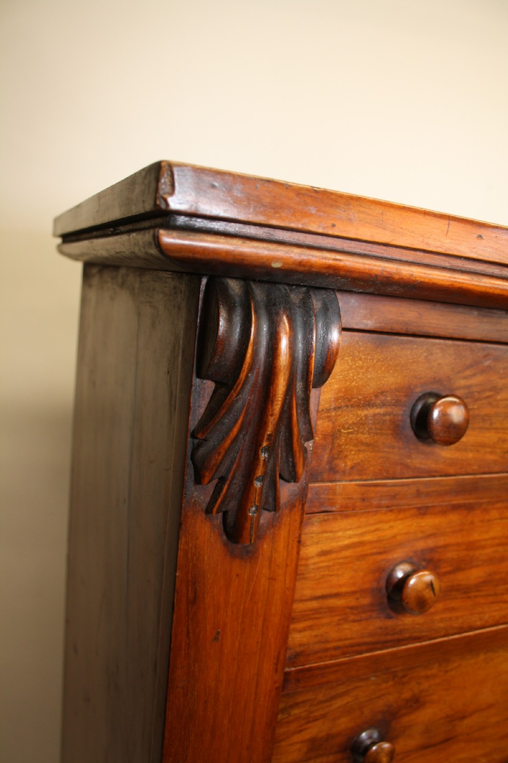 Late 19th century walnut Wellington chest View IV