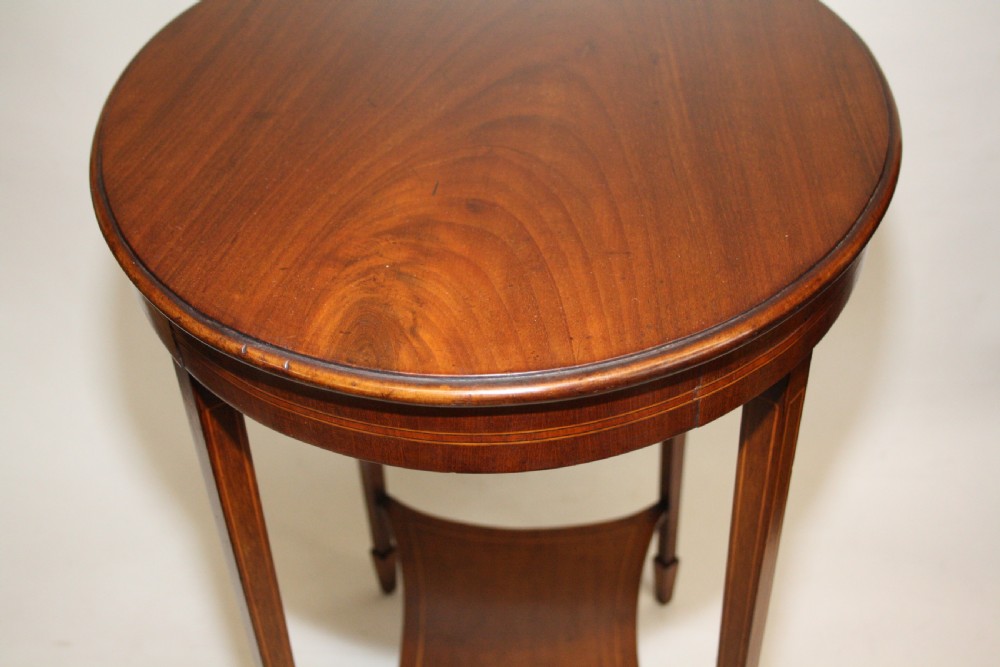 Oval occasional table circa 1900  View XII