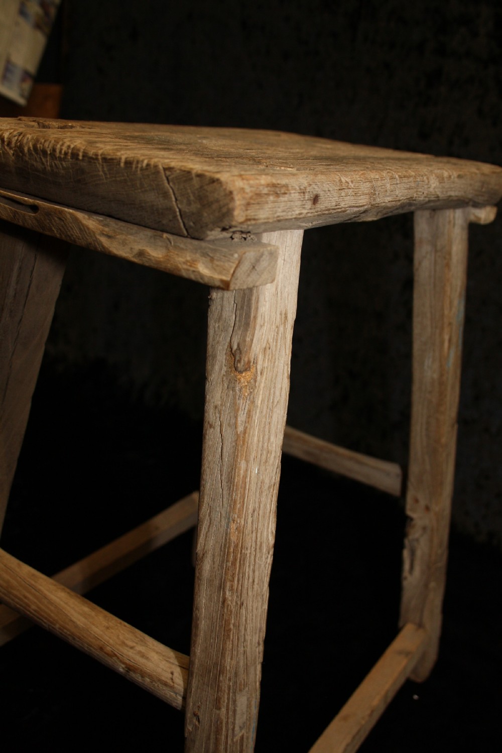 Late 19th century rustic stool  View V