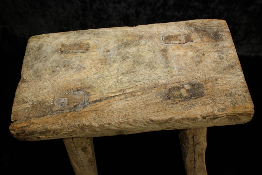 Late 19th century rustic stool  View V