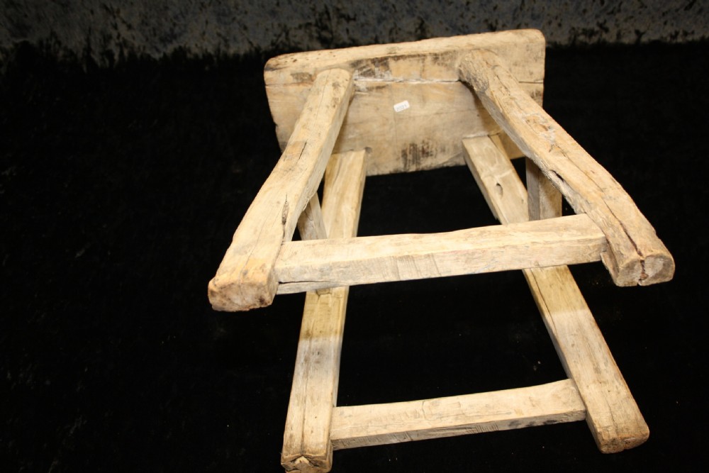 Late 19th century rustic stool  View X