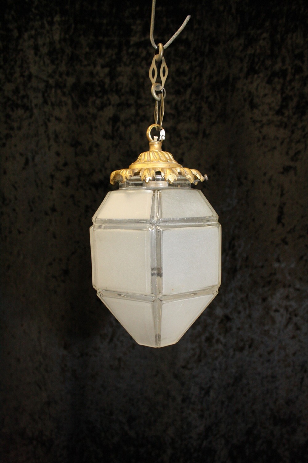 Small hexagon French empire lantern C1930.