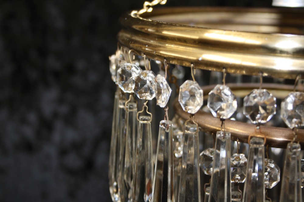 Early 20th century two tear spike chandelier View V